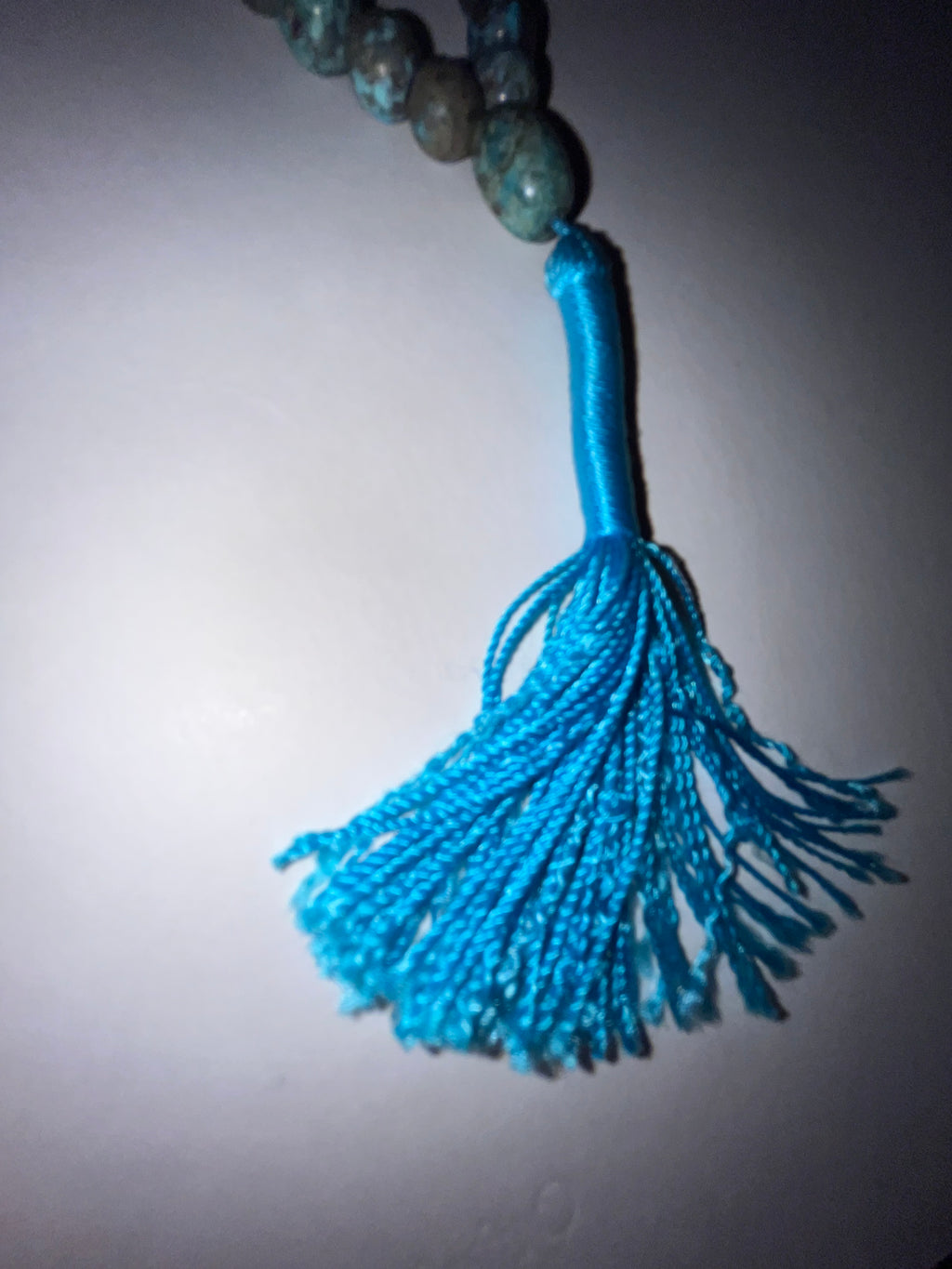 Prayer beads, Tasbih - Hussaini green blue natural Persian turquoise