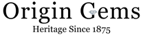 Origin Gems logo with text 'Heritage Since 1875' png black